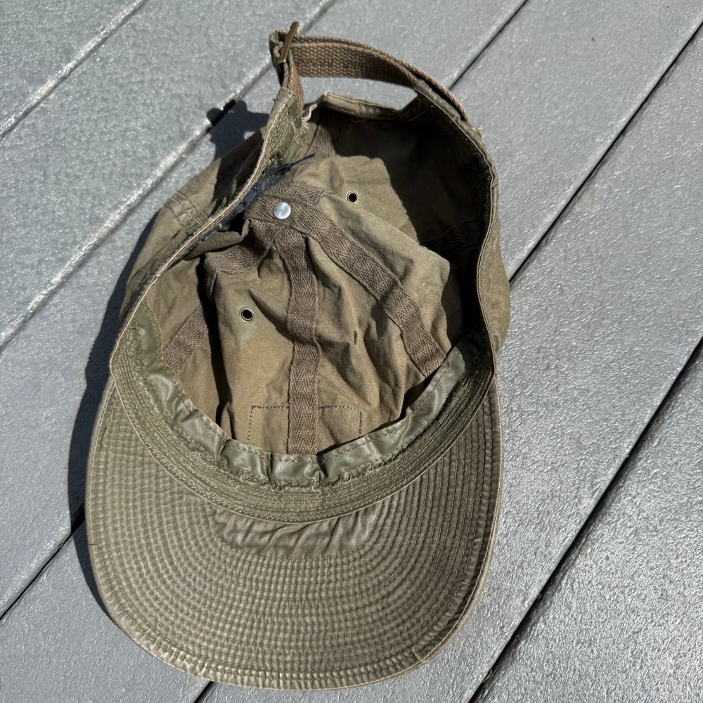 Vintage Polo Ralph Lauren Expedition Outfitters Waxed Hat Men OS Olive Green Cap - Picture 8 of 9